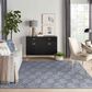 Nourison Versatile 7" x 10" Denim Blue Indoor/Outdoor Area Rug, , large