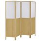 Coaster Mattison 4-Panel Room Divider Folding Shoji Screen in Natural and Soft White, , large