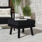 Linon Home Decor Holland Patio Ottoman in Black, , large