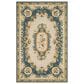 Safavieh Micro-Loop 5" x 8" Cream and Blue Area Rug, , large