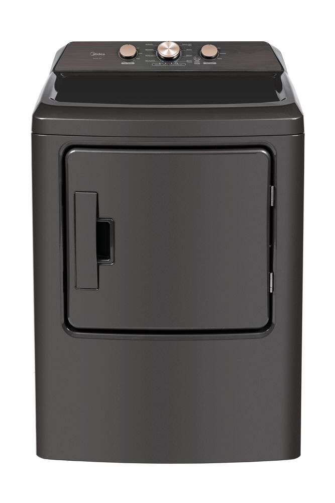 Midea 7 Cu. Ft. Tumble Electric Dryer in Metallic Grey, , large
