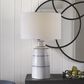 Uttermost Breton Table Lamp in White and Navy Blue, , large