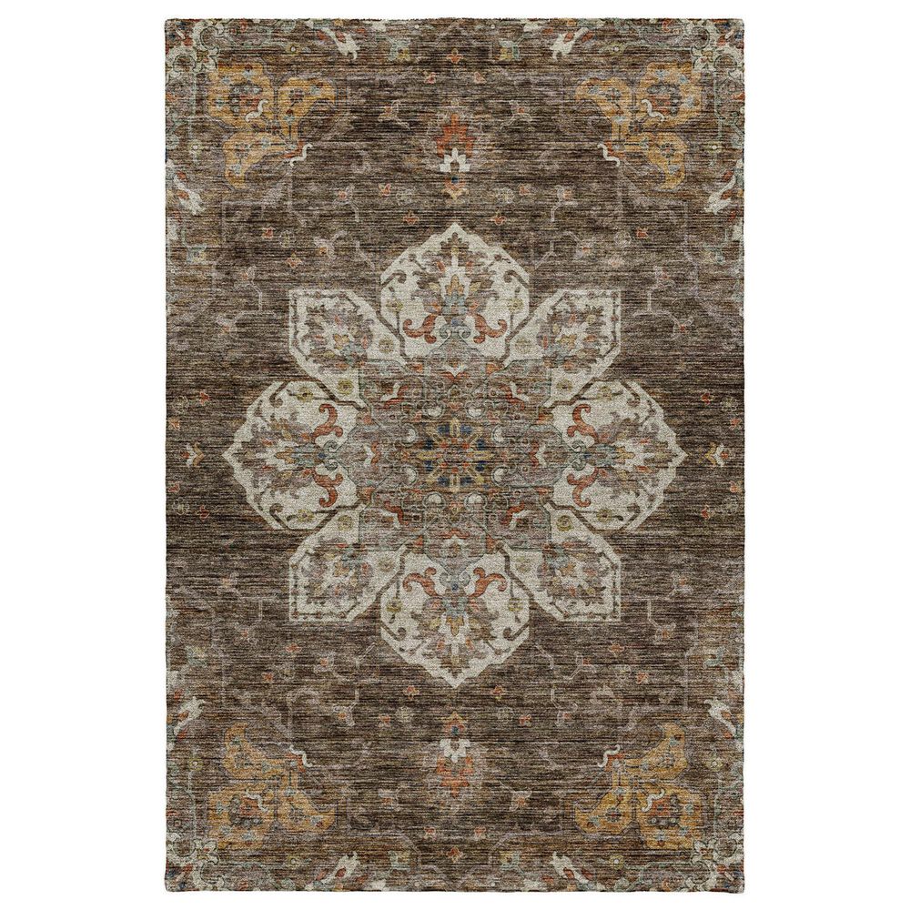 Dalyn Rug Company Silk Road Chocolate, Ivory, Gold, Copper, Gray and Taupe 5" x 7"6" Area Rug, , large