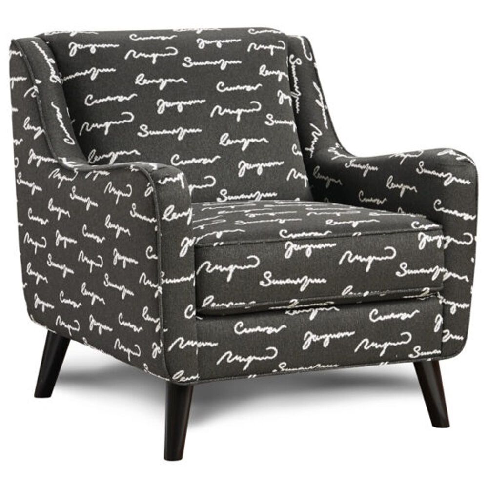 Xenia Shadowfax Dove Accent Chair in Poetry Iron, , large