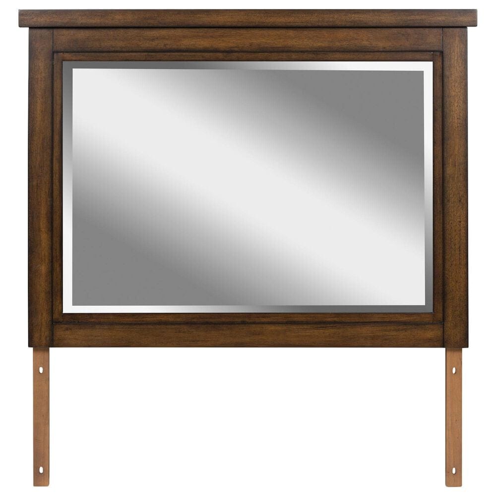 Ashley Taffenbrook 10-Drawer Dresser and Mirror in Medium Brown, , large