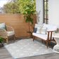 Nourison Aloha ALH30 5"3" x 7"5" Blue and Grey Indoor/Outdoor Area Rug, , large