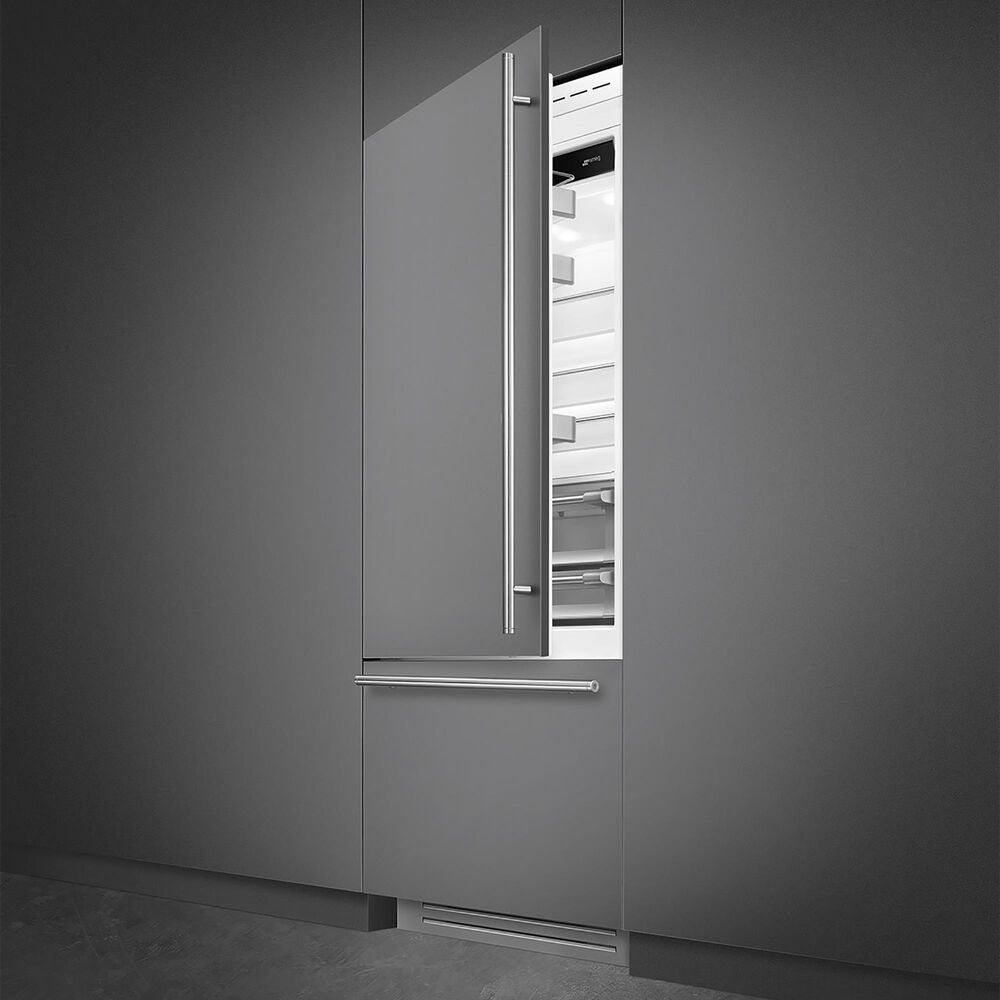 SMEG 19.64 Cu. Ft. Built-In Bottom Mount Refrigerator with Left Hinge in Panel Ready, , large
