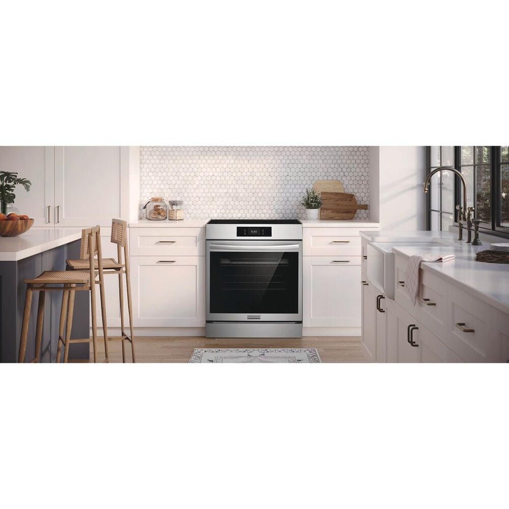 Frigidaire Gallery 2-Piece Kitchen Package with 6.2 Cu. Ft. Induction Range and 30" Over-The-Range Microwave in Stainless Steel, , large