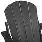 Hearth and Haven Patio Folding Adirondack Chair with Dual Cup Holder in Gray, , large