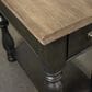 Riverside Furniture Barrington 1-Drawer Side Table in Antique Oak and Matte Black, , large