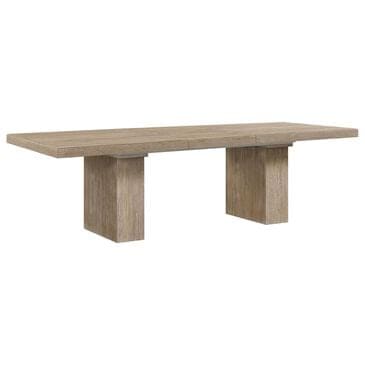 Hawthorne Furniture Nash Double Pedestal Dining Table 82"-106" in White Sand, , large