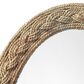 Splendor Living Lark Braided Seagrass Oval Mirror in Natural, , large