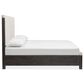 Nicolette Home Plum Creek King Panel Storage Bed with Upholstered Headboard in Ravenwood Black, , large