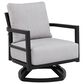 Hearth and Haven Outdoor Swivel Lounge Chair in Ember Black, , large
