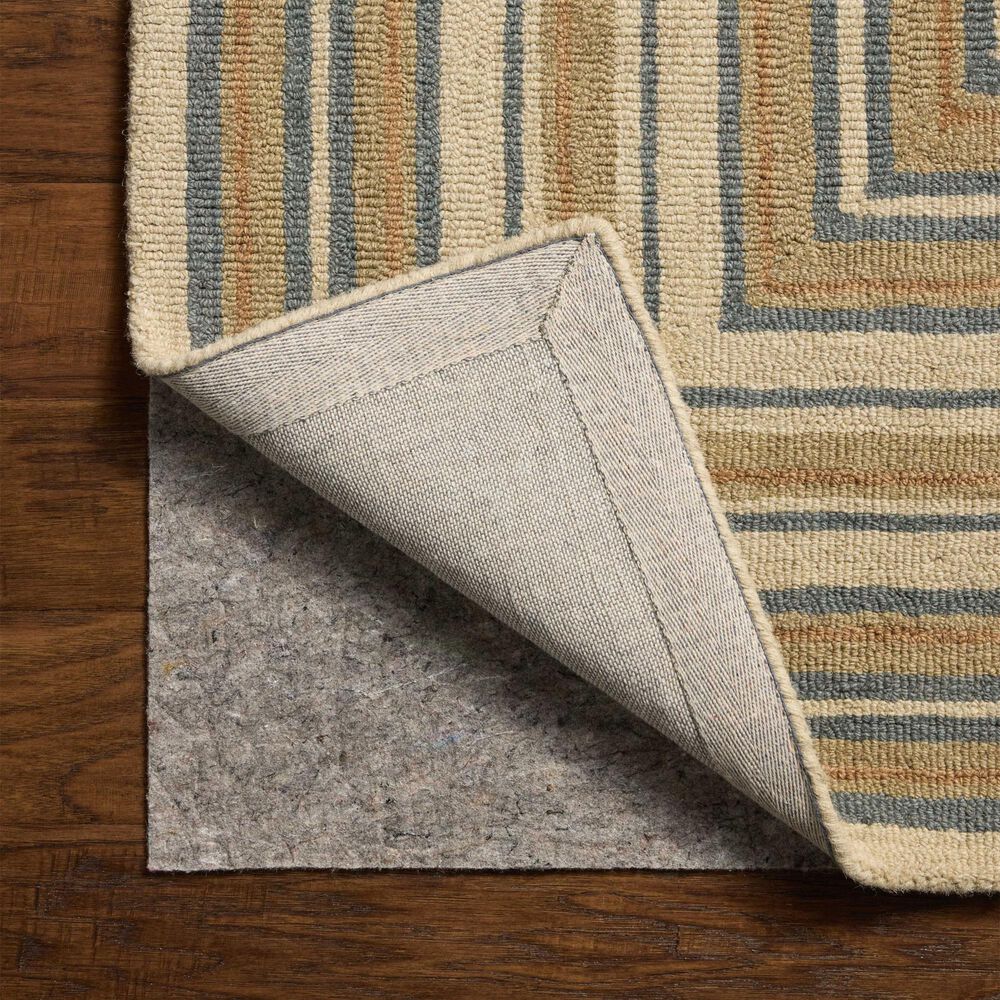 Chris Loves Julia x Loloi Alfie Natural and Multicolor 8'6" x 11'6" Area Rug, , large