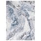 Safavieh Cyrus Shag 9" x 12" Ivory and Blue Area Rug, , large