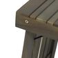 Hearth and Haven Kyoto Outdoor Folding Side Table with Slatted Top in Grey, , large