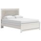 Ashley Zuraleus 4-Piece Queen Upholstered Panel Bedroom Set in Matte White, , large