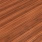 Leisuremod LeisureMod Verve Collection 48 Round Dining Table, Brushed Chrome Base with Cognac Brown MDF Top, , large
