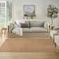 Nourison Twist Reversible 5" x 7" Natural Indoor/Outdoor Area Rug, , large