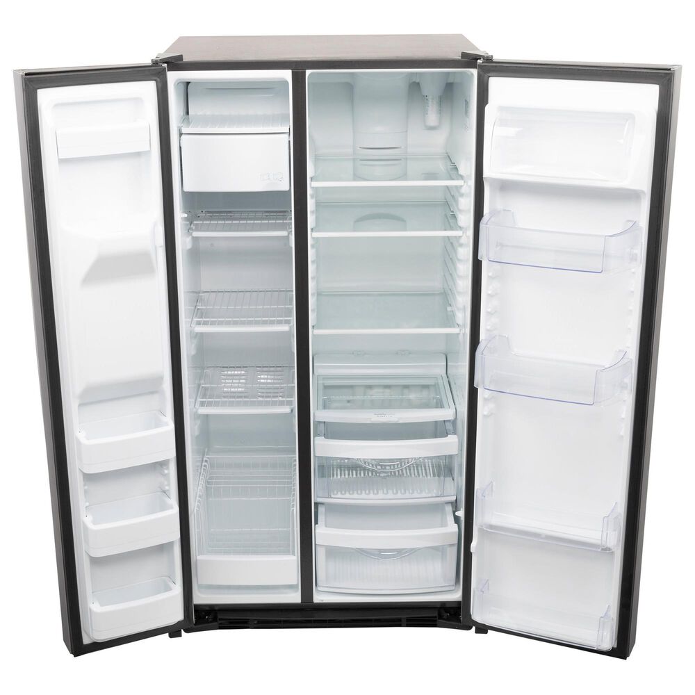 GE Appliances 25.3 Cu. Ft. Side by Side Refrigerator with External Dispenser in Fingerprint Resistant Stainless Steel, , large