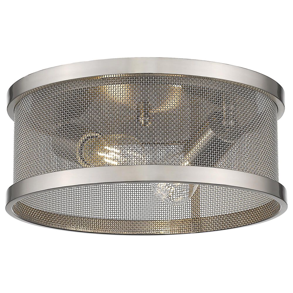 Golden Lighting Channing 11" Flush Mount in Pewter, , large