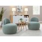Lumisource Kimi Accent Chair in Green Sherpa, , large