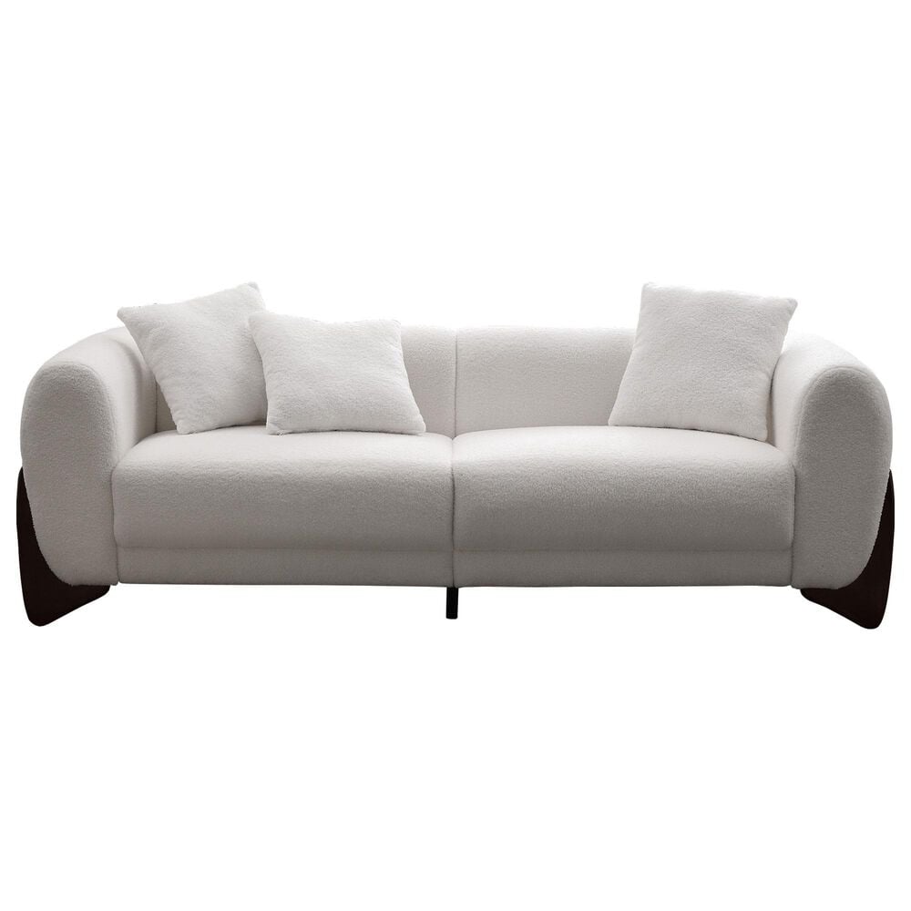 Morden Fort Cloud Boucle Stationary Sofa in White, , large