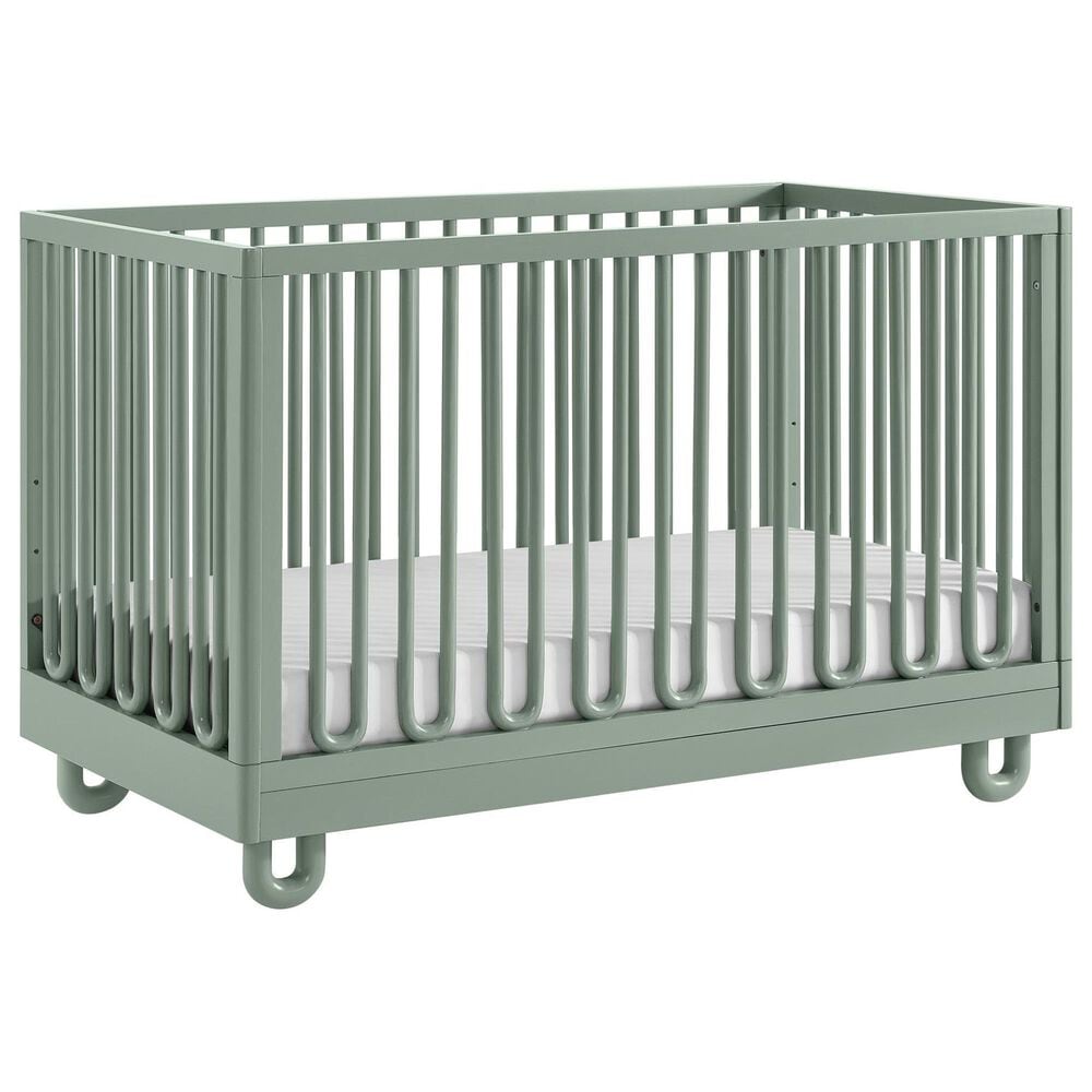 Oxford Baby Meridian 2-Piece Nursery Set with 3-in-1 Convertible Crib and Dresser in Olive Green, , large