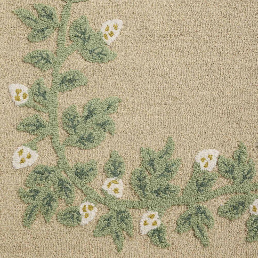 Rifle Paper Co. x Loloi Highgrove Nature Cream 5&#39; x 7&#39;6&quot; Area Rug, , large