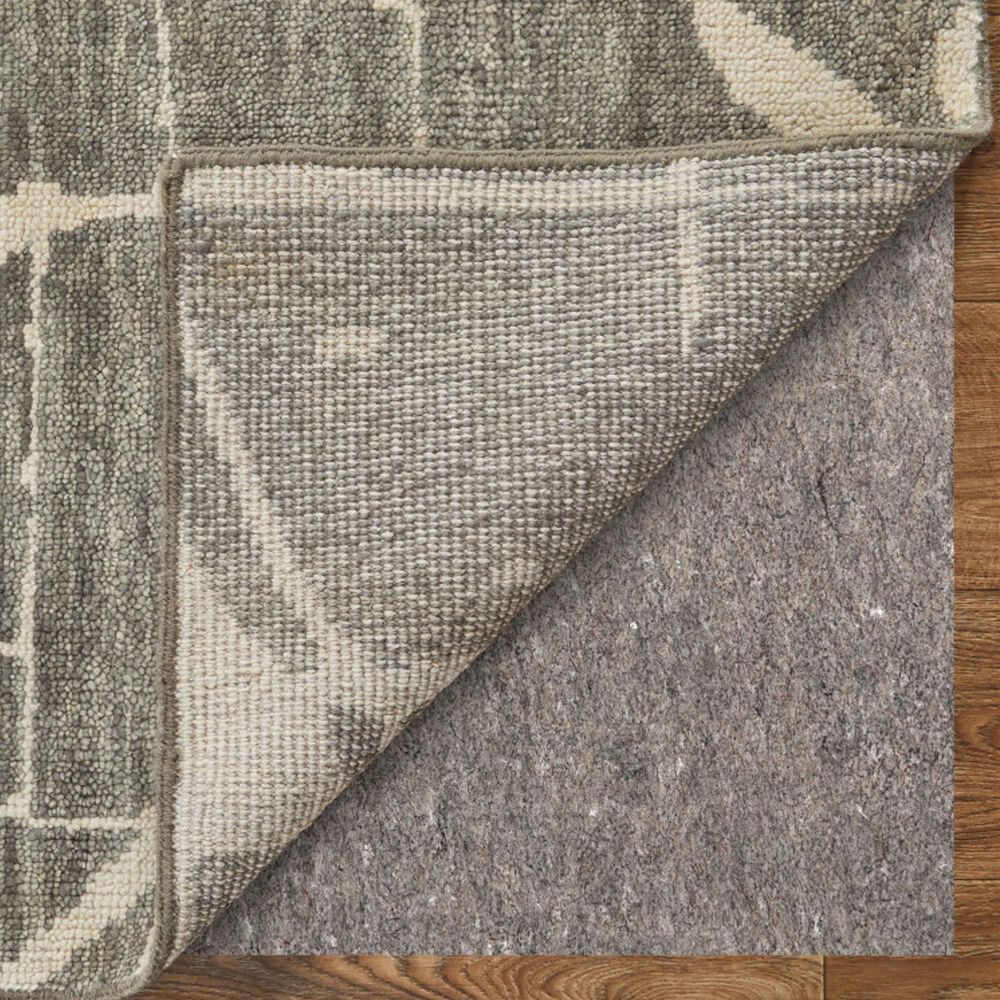 Feizy Sutton 5&#39;6&quot; x 8&#39;6&quot; Pewter and Green Area Rug, , large