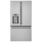 Cafe 4-Piece Kitchen Package with 22.1 Cu. Ft. French Door Refrigerator and Electric Range in Stainless Steel, , large
