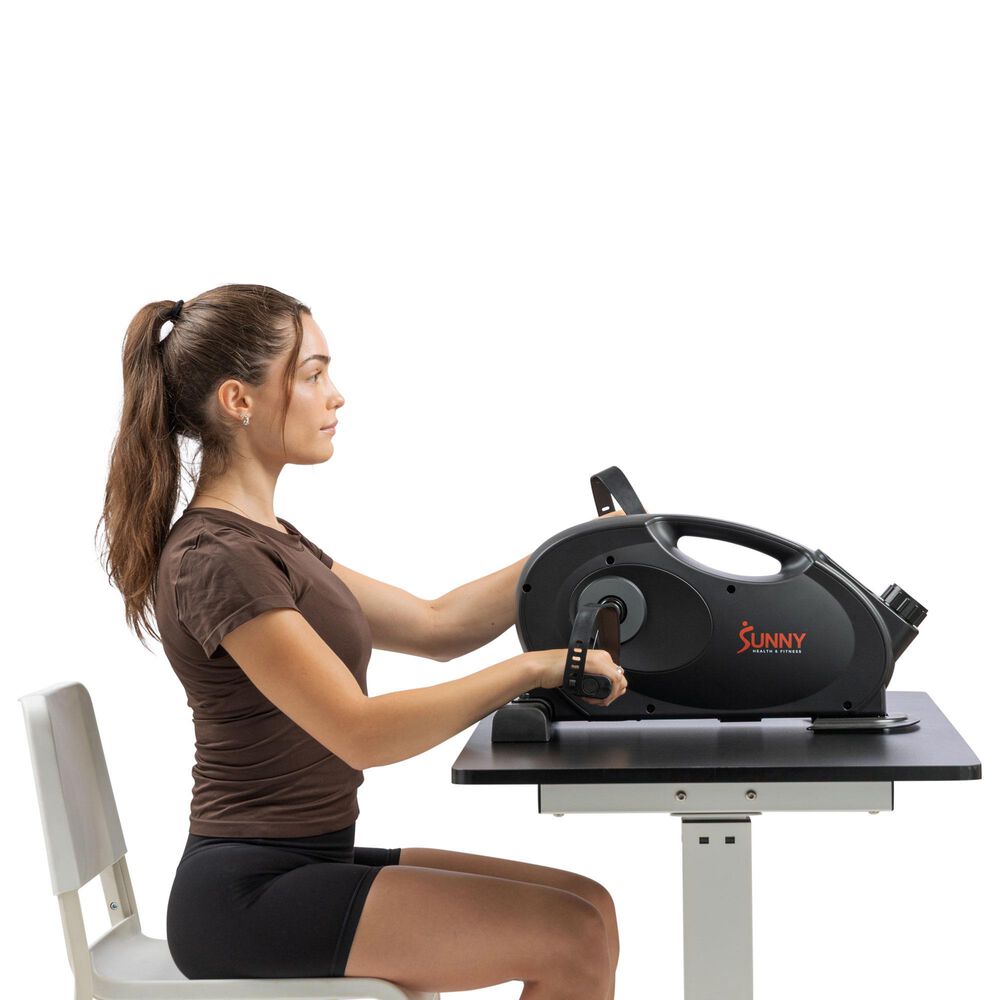 Sunny Health &amp; Fitness Smart Under Desk Cycle in Black, , large