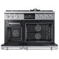 Dacor 48" Professional Dual Fuel Range in Silver Stainless Steel, , large