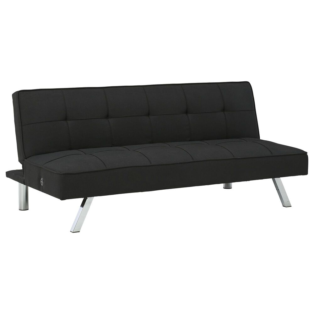 Signature Design by Ashley Santini Klik Klak Armless Sofa in Black, , large