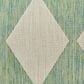 Nourison Positano Geometric Blue and Green 4" x 6" Indoor/Outdoor Area Rug, , large