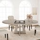 GARVEE 47" Oval Dining Table with Leaf in Gray - Table Only, , large