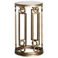 Nicolette Home Lorena Accent Table in Burnished Brass and Clear, , large