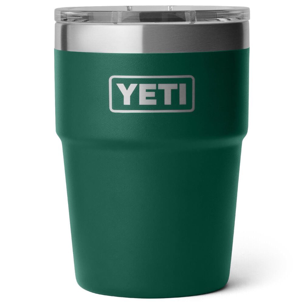 YETI Rambler 16?Oz Stackable Cup with MagSlider Lid in Black Forest Green, , large