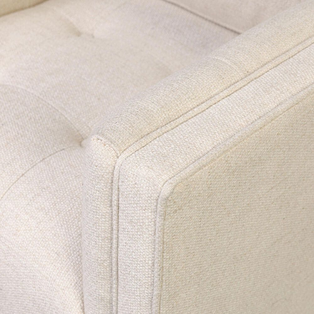 Four Hands Kiera Swivel Chair in Thames Cream, , large