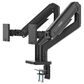 MSI Full-Motion Dual Monitor Desk Mount for 17 to 45" Displays in Matte Black, , large