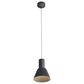 Golden Lighting Faroe 8" 1-Light LED Pendant in Flecked Black and Grey, , large
