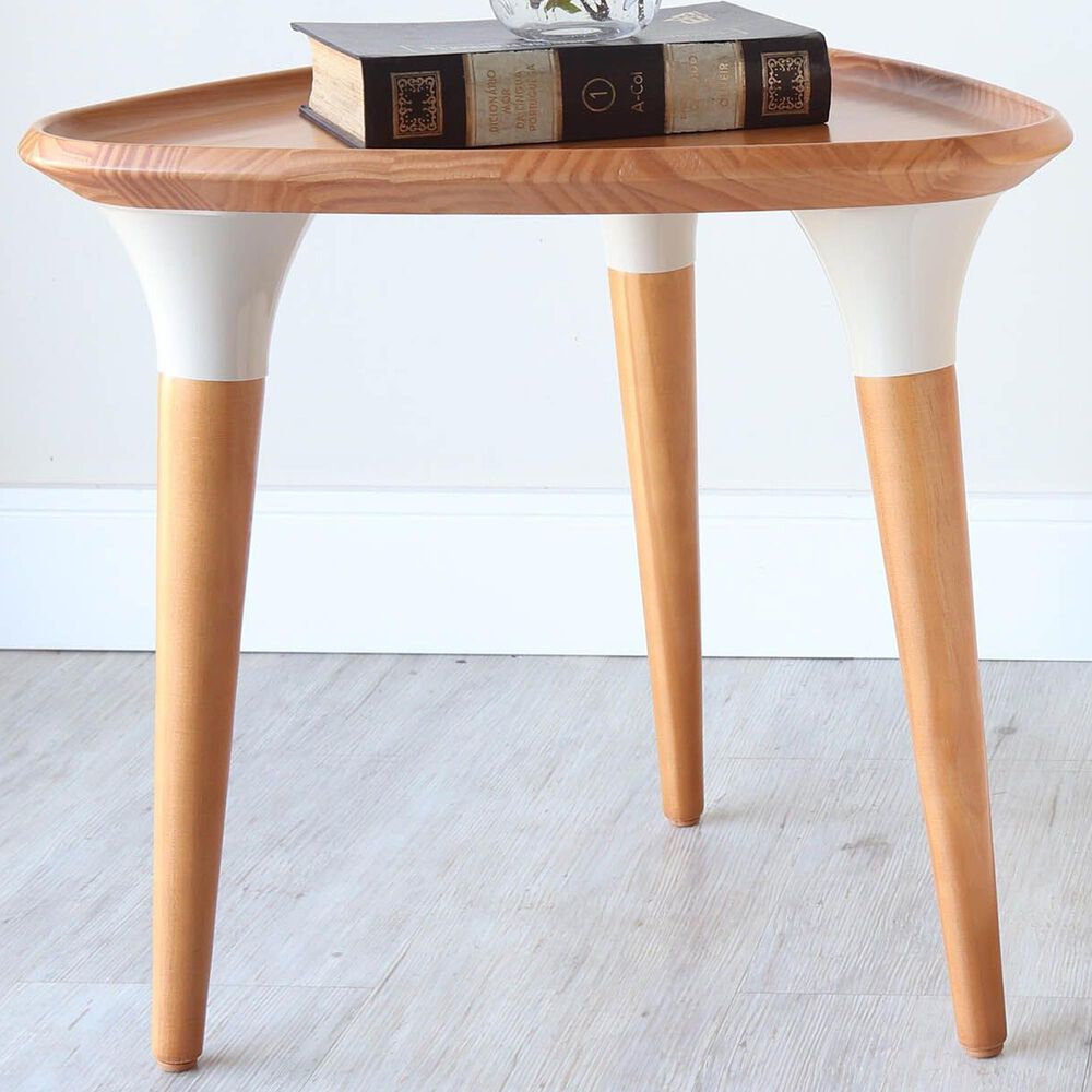 Dayton HomeDock Side Table in Cinnamon/Off White, , large