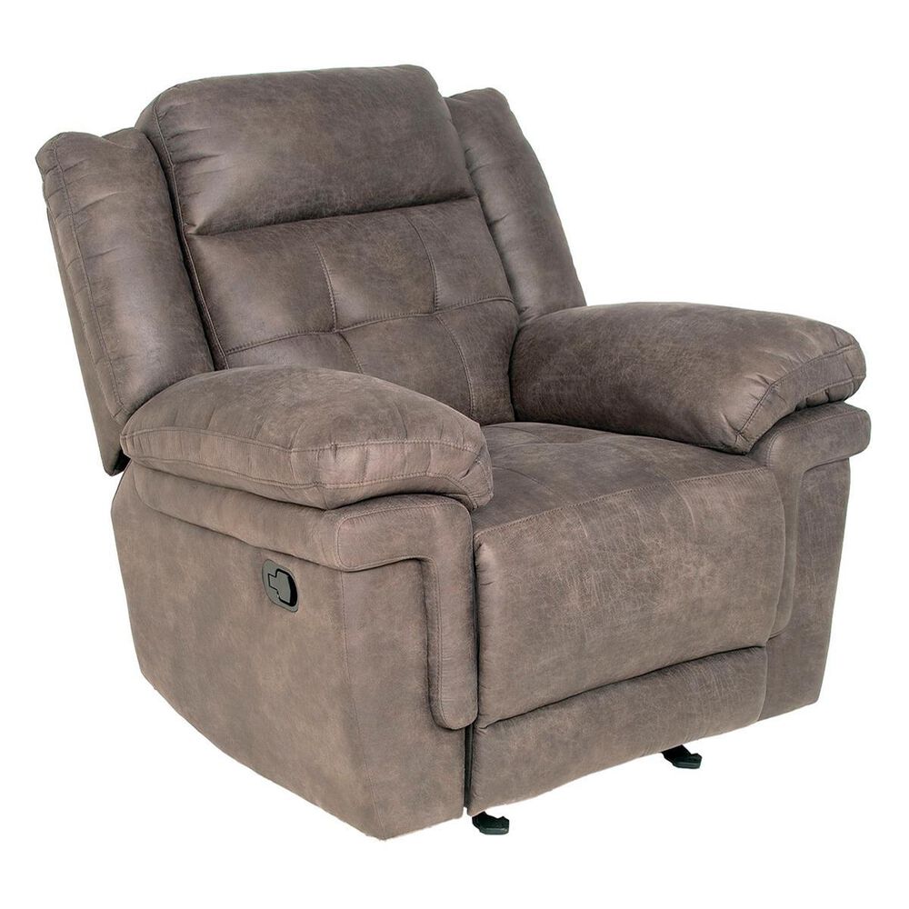 Crystal City Anastasia Glider Recliner Chair in Gray, , large