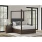 Ashley Dilenno Queen Canopy Bed in Dark Brown, , large