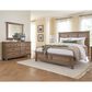 Riva Ridge Oxford 3-Piece California King Panel Bedroom Set in Tan with USB Ports, , large