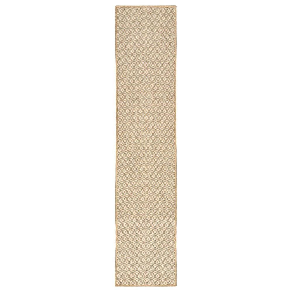 Nourison Courtyard Natural 2&#39;2&quot; x 8&#39; Indoor/Outdoor Runner, , large