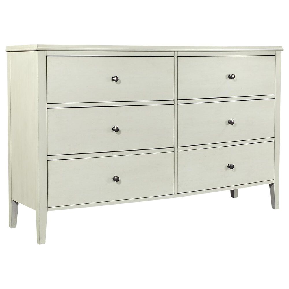 Riva Ridge Charlotte 6-Drawer Dresser in White, , large