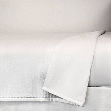 Ann Gish Charmeuse King Coverlet in White, , large