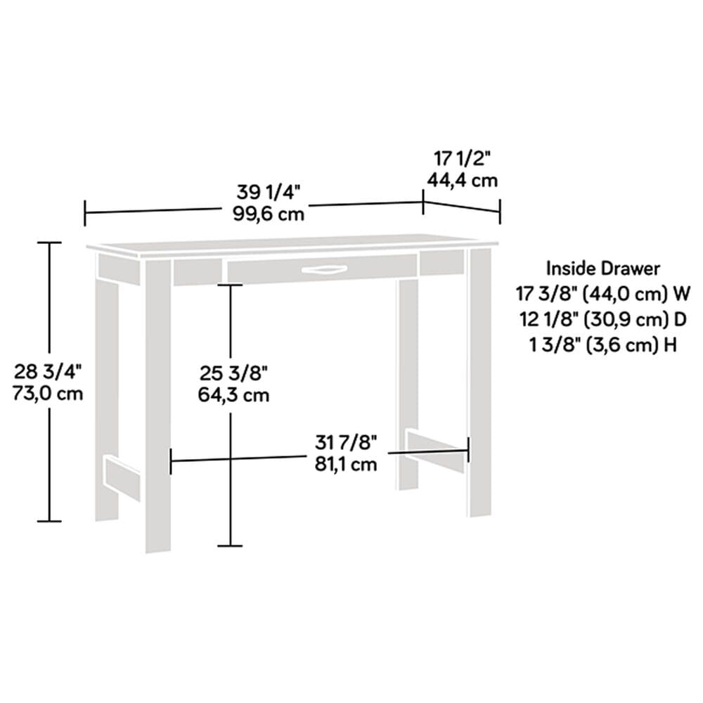 Sauder Beginnings 39&quot; Writing Desk in Cinnamon Cherry, , large